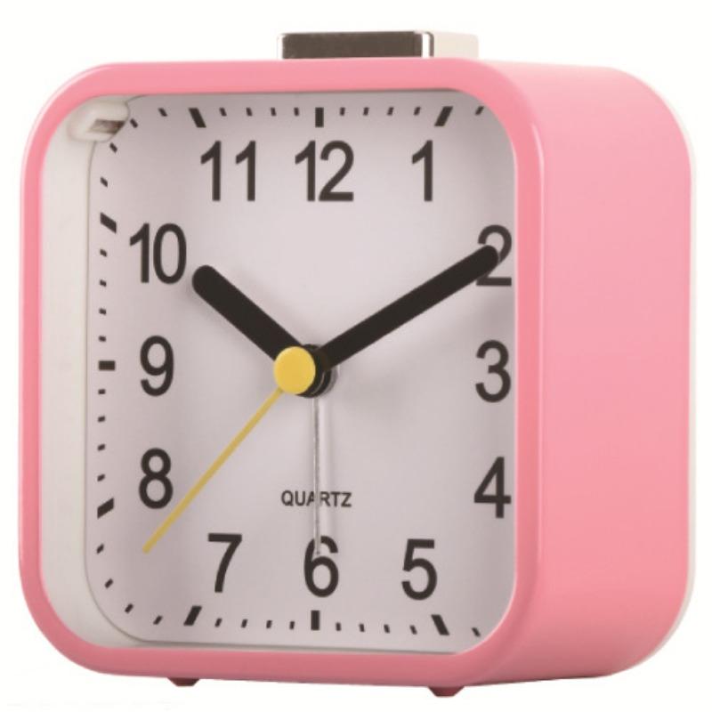 Creative Square Small Table Clock Fashionable Silent Bedside Clock Classic Simple Bedroom Alarm Clock Multifunctional