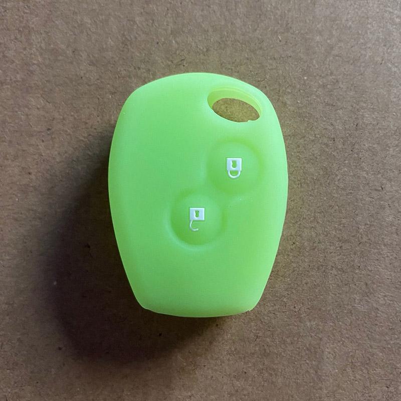 ZAD Siliconen Autosleutelhoesje Voor renault 2 knoppen Kangoo DACIA Scenic Megane Sandero Captur Twingo Modus afstandsbediening sleutelhoes