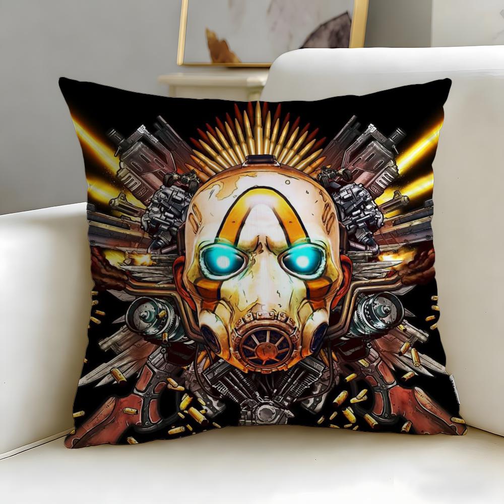 Klassisches Spiel Borderlands Kissenbezug Weich Leicht zu Waschen Kissenhülle Vielseitig für Sofa Bett Reise und Büro