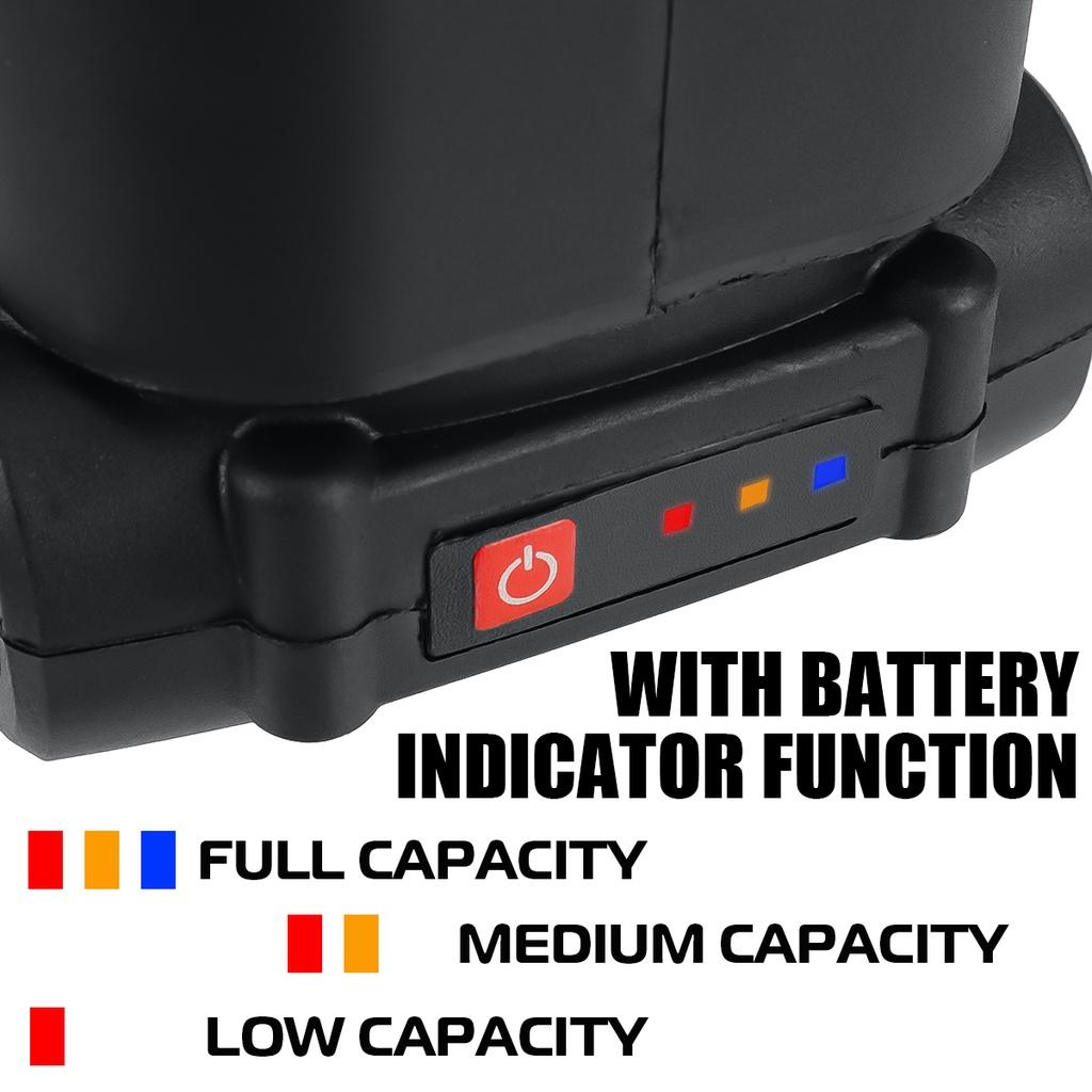 AC 110-220V Cordless High Pressure Car Washer 88VF Rechargeable Car Wash Guns Electric Water Guns Foam Machine for 18V Battery 1500W