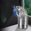 4 Inch 100mm Ventilator Pipe PVC Aluminum Tube Air Ventilation Hose Flexible Exhaust Duct 3/2M System Vent Bathroom