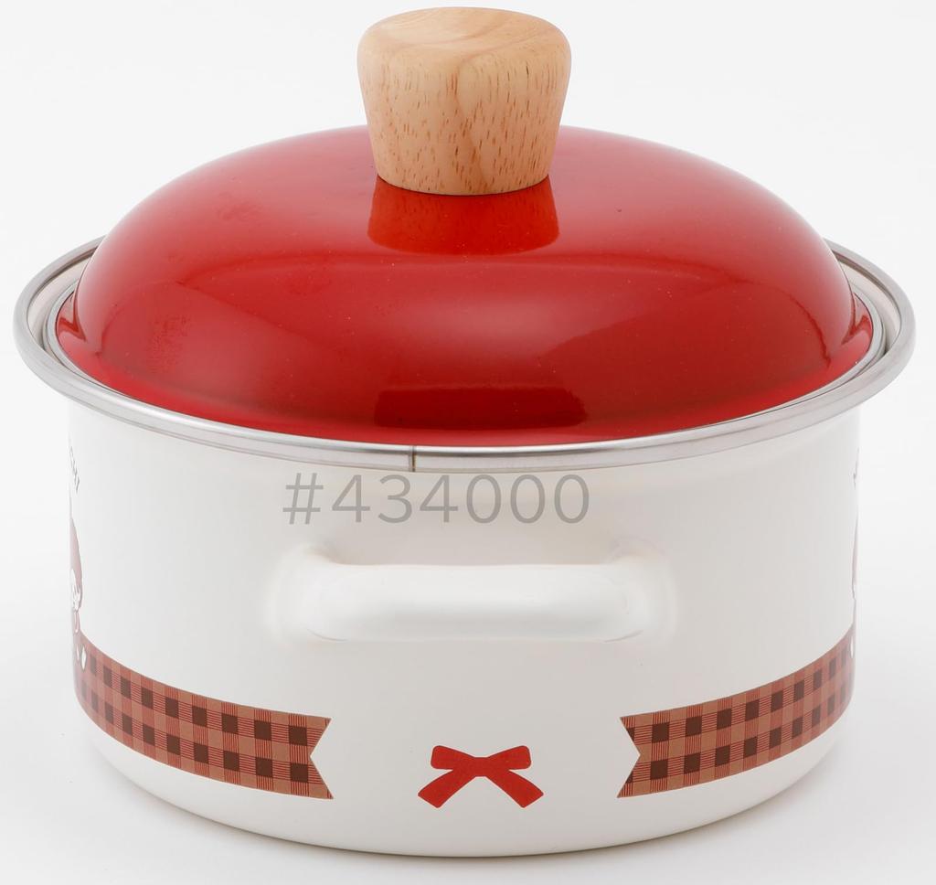 Fuji Enamel Monchhichi Check 14cm Casserole