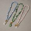 Trendy Natural Stone Colored Pendant Necklace For Women Gold Plated Stainless Steel Charms Necklace Jewelry