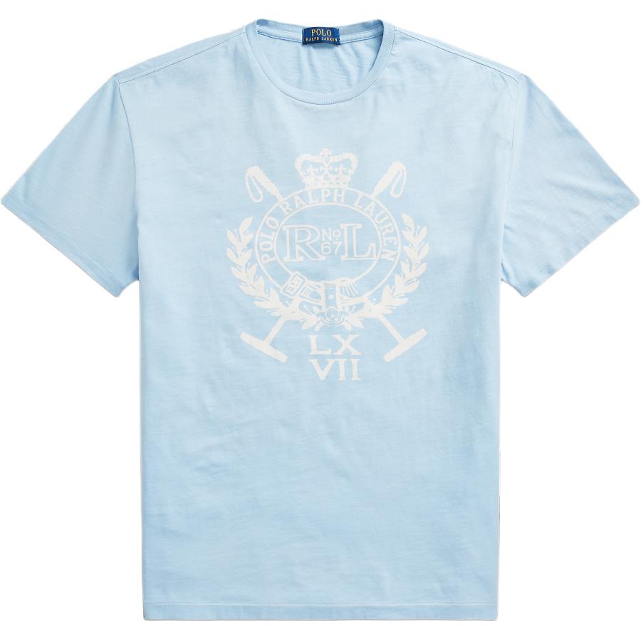 

Polo Ralph Lauren Футболка мужская с коротким рукавом и круглым вырезом, свободного кроя, с принтом букв, синяя MNPOTSH1N820777-400 XS