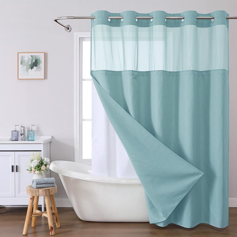 

Yicang Waffle Weave Double-Layer Shower Curtain