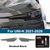 For Changan Smoke Black High Gloss Pre-Cut TPU Headlight Protective Film PPF Anti-Scratch Vinyl Wrap Cover Kit Car Accessories