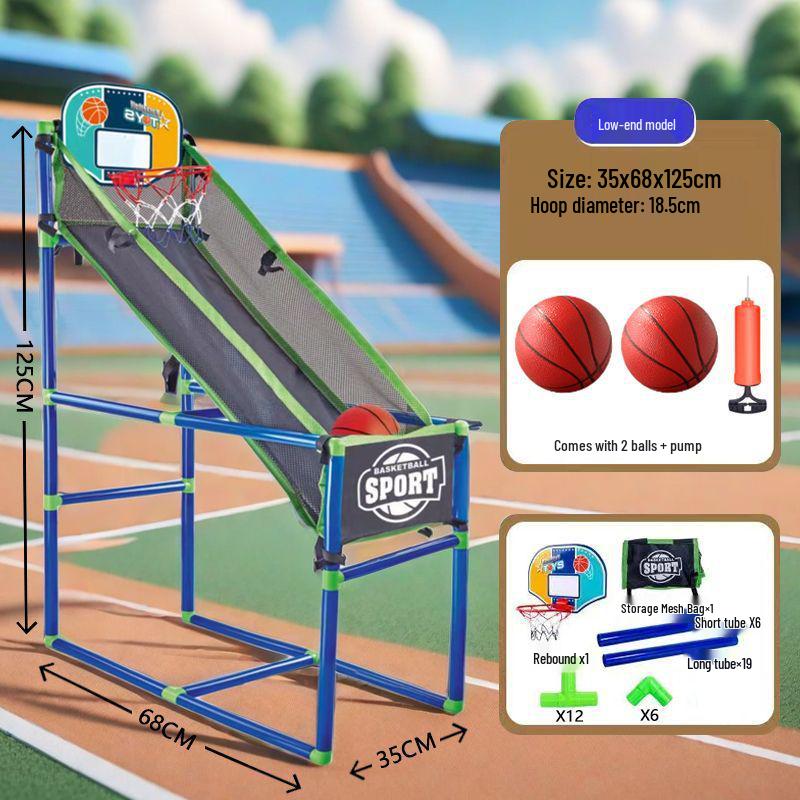 

Игрушка для тренировок в баскетбол для родителей и детей с регулируемой высотой для использования в помещении/на улице 2 Balls (16cm)