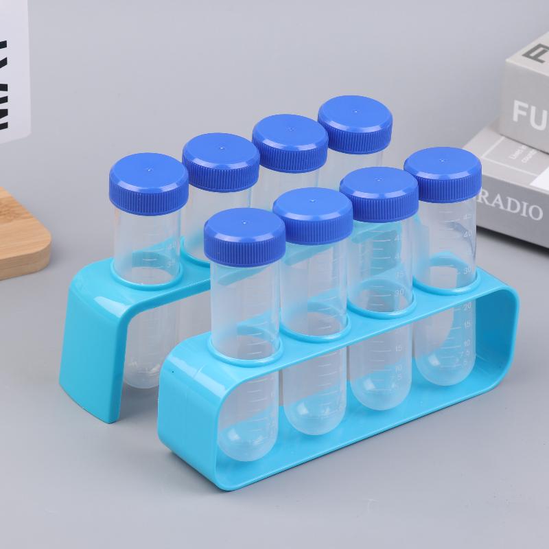 4Pcs Clear 50Ml Centrifuge Tubes With Test Tubes Stands Science Kit For School Science Experiment Educational Suppiles