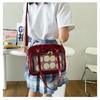 Kawaii Patent Leather Handbags Women Transparent PVC Itabag Women Tote Bag New Japanese Shoulder Bag Women Small JK Bag Ita Bag