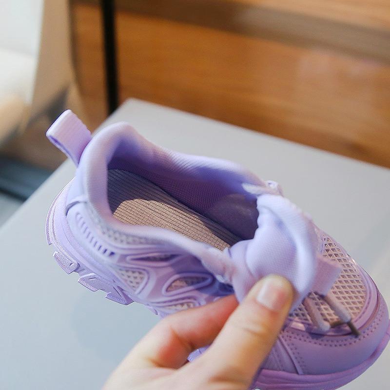 Pantofi sport pentru fete, primăvară și toamnă 2024, pantofi cu perle noi pentru copii, pentru elevi, pantofi ocazionali anti-alunecare cu talpă moale