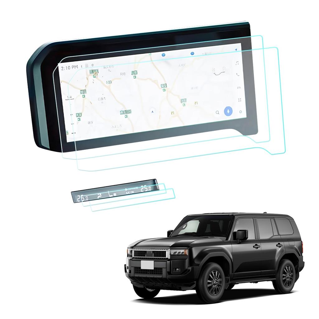 Toyota Land Cruiser 250 Series AR Ultra Navigation Film Land Cruiser Air Conditioner Panel LCD 4 Sheets Land Cruiser 250 Protective Film Land Cruiser