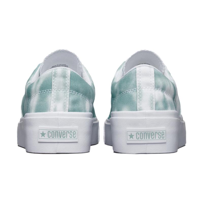 Converse Skidgrip Cvo Low Top Shibori Tie Dye Classic Low Top Canvas Shoes Unisex White and Green