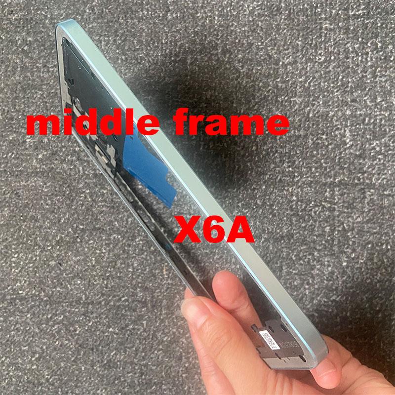 For Huawei Honor X5 Plus / X6a Middle Frame Front LCD Frame Bezel Plate Housing Replacement WOD-LX1 WOD-LX2 WOD-LX3