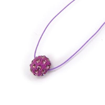 [K0431] - Designer-Halskette 'Sissi' violett