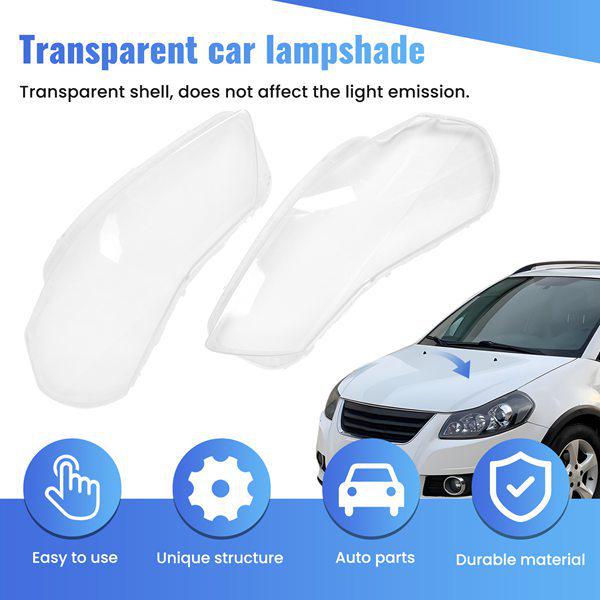 Clear Acrylic Headlight Cover for Suzuki Tian - Durable & Transparent Pair