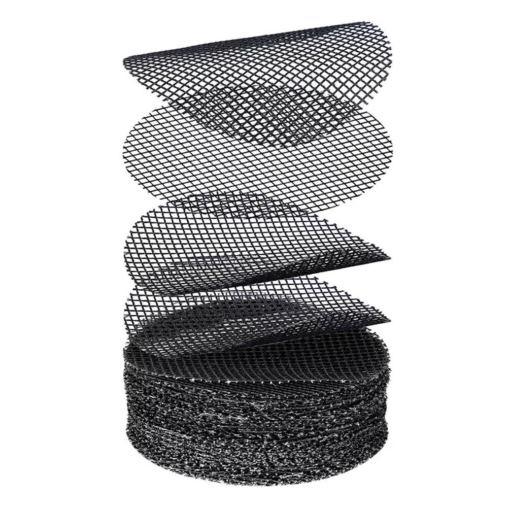50PCS Flower Pot Hole Mesh Pad Breathable Bonsai Mesh Drainage Screens Bonsai Pot Bottom Grid Mat Drainage Mesh Hole Screen