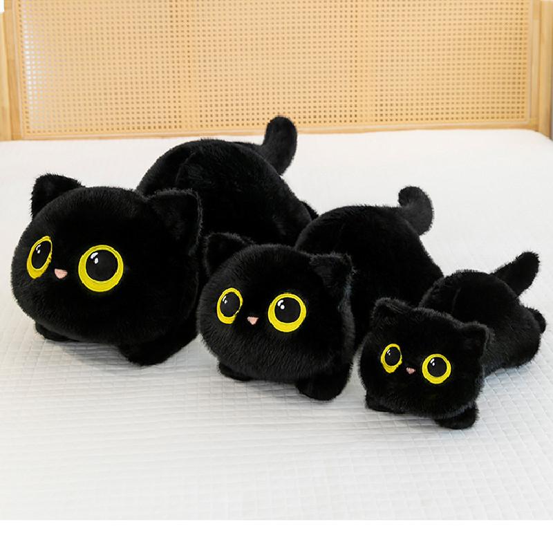 Cute Plush Cat Toy Huggable Design Children Bedtime Companion Festival Doll Gift