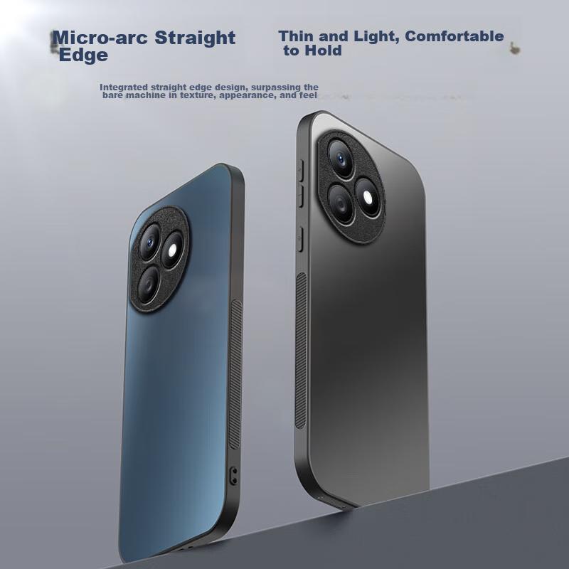 HotFire Phone Case for Honor X50i+, Honor X50I+ Protective Cover, Frosted Full Coverage Ultra-Thin Shockproof Anti-Fingerprint Case - Graphite Black