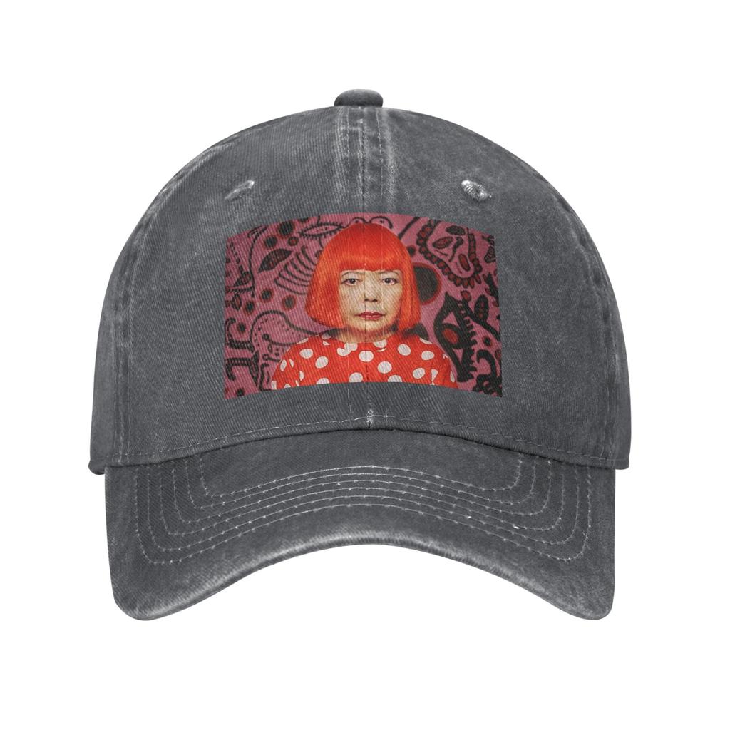 Yayoi Kusama Abstract Painting Denim Cap Casual Baseball Caps Adjustable Hat Summer Unisex Baseball Hats