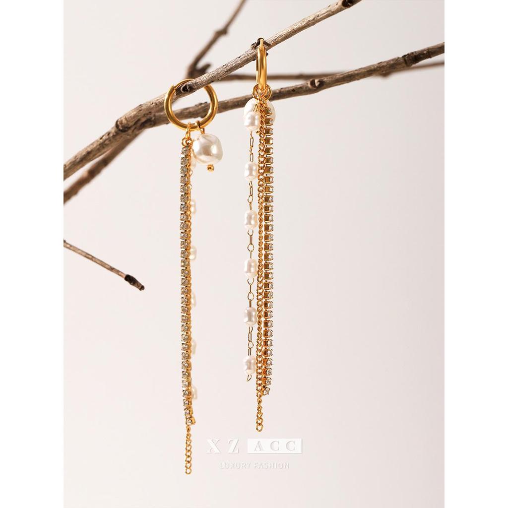 French Retro Pearl Tassel Earrings - Luxury, High-End, Versatile Women's Fashion