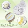 New Creative Egg Slicer Hard Boiled Eggs Slicers Kitchen Food Slicers Fruit Vegetable Manual Slicers Household Kitchen Supplies