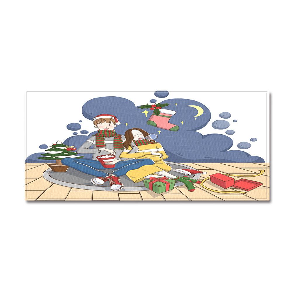 Christmas Kitchen Sand Carpet Doormat Long Floor Mat