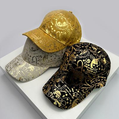 New Trend Reflective Korean Fashion Men Women Baseball Hats Velour Leather Comfortable Versatile Unisex Printing Outdoor Outings
