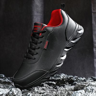 Fashion Men's Casual Sports Shoes Leather Waterproof Sweat-absorbent Tennis Outdoor Long-lasting Cold Stick Shoes Men's Running Shoes
