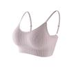Adjustable Anti-Exposure Bandeau with Breathable Pads – Strapless Gathered Bra for Women