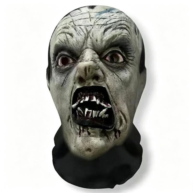 1Pcs Halloween Skull Mesh Printed Head Cover, Sun-Protective And Breathable Face Mask With Visibility, Festival Party Head Cover