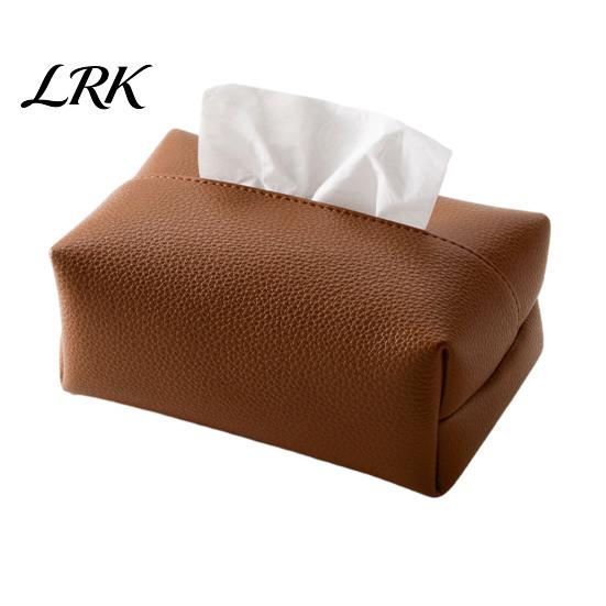 Multi-purpose Tissue Container PU Leather Box, Multi-Purpose Desktop Organizer, Durable Case for Office Compact Foldable Napkin Dispenser, Desk 4