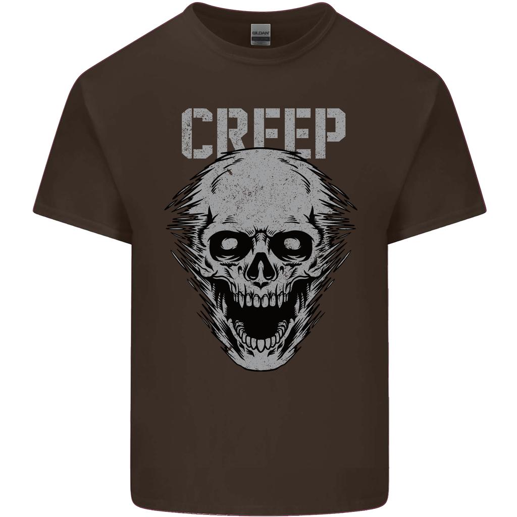 Creep HuUnisex Skull Gothic Rock Music Metal Unisexs Light Cotton TShirt