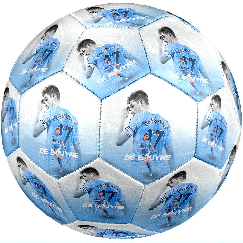 Kevin De Bruyne Theme Soccer Ball Size 5 Soccer Ball Soft Touch Professional Training Football for Outdoor Sports
