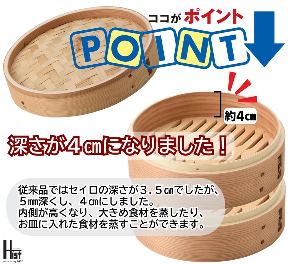 Set of 2 Cedarwood Steamer Baskets (Basket & Lid), Commercial Grade, Includes 20 Steamer Sheets, Suitable for Chinese Steamers (Cedarwood, 21cm)