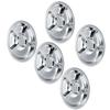 5Pcs Thicken 304 Stainless Steel Round Divided Service Plate Dinner Tray Tableware for Kid5?Section