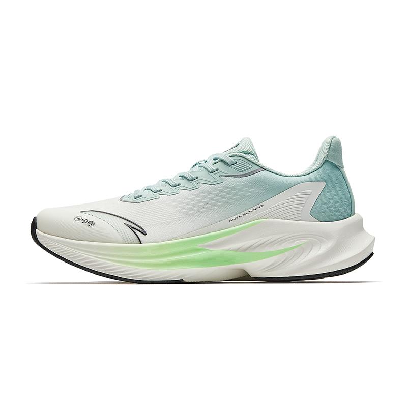 New Anta Stinger 6 Cushioning, Wear Resistant Low Top Casual Running Shoes Men's Ivory White Rain Clear Green 912515511-11