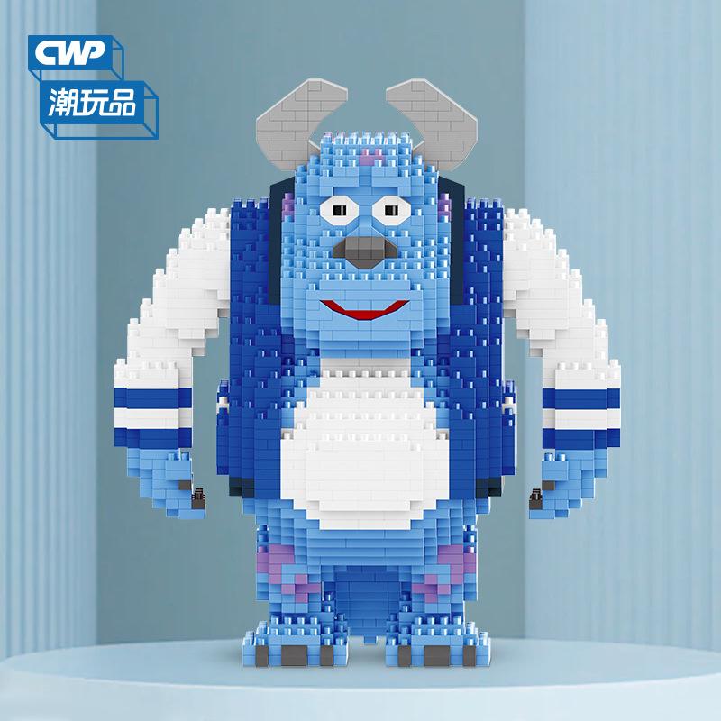 Monster University Micro Building Blocks James Mike Model Anime Diamond Mini Brick Figure Toy For Christmas Gift