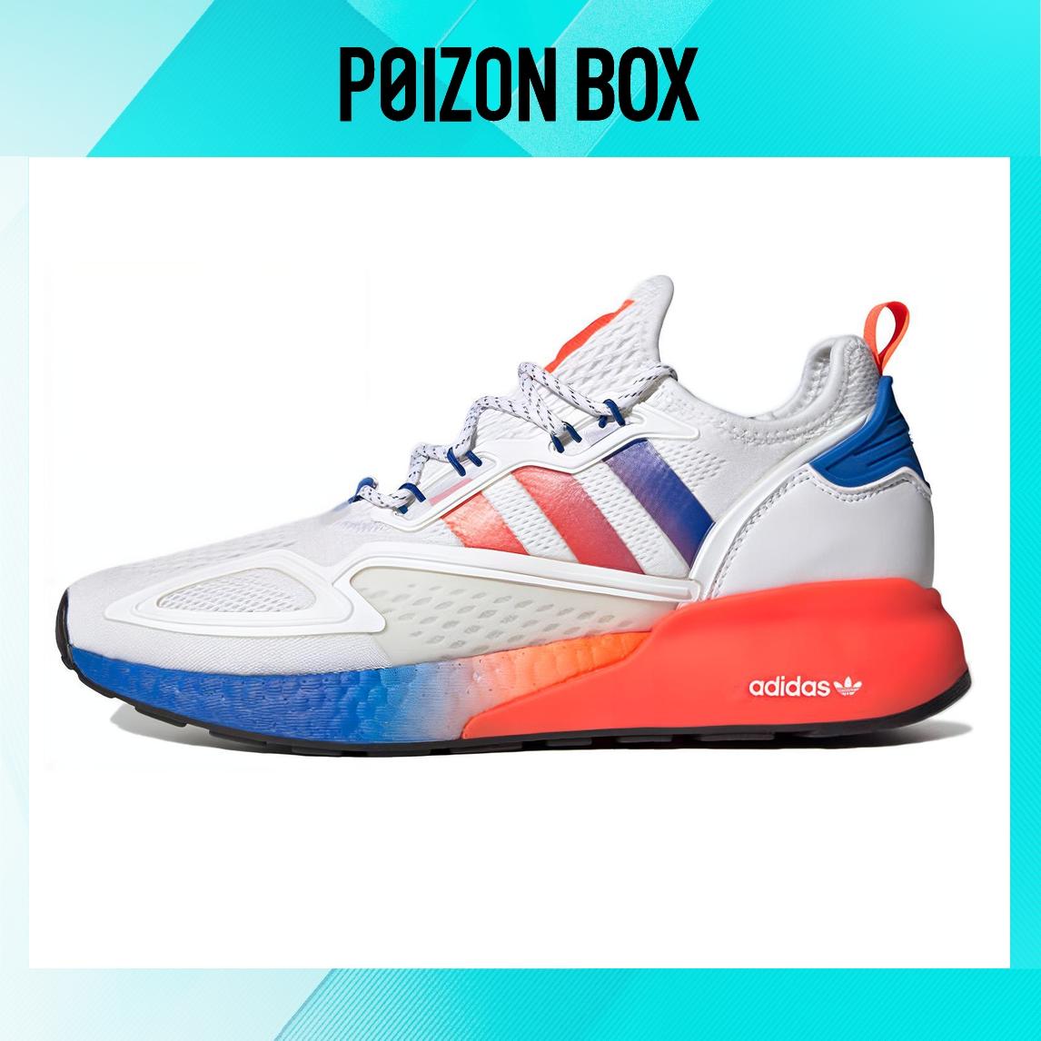 

кроссовки adidas originals ZX 2K Boost White Solar Red Blue FV9996