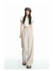 2026 Women's Black Slimming Wide-Leg Casual Pants, Plus Size, Soft Thin Fabric, Straight-Leg Design.
