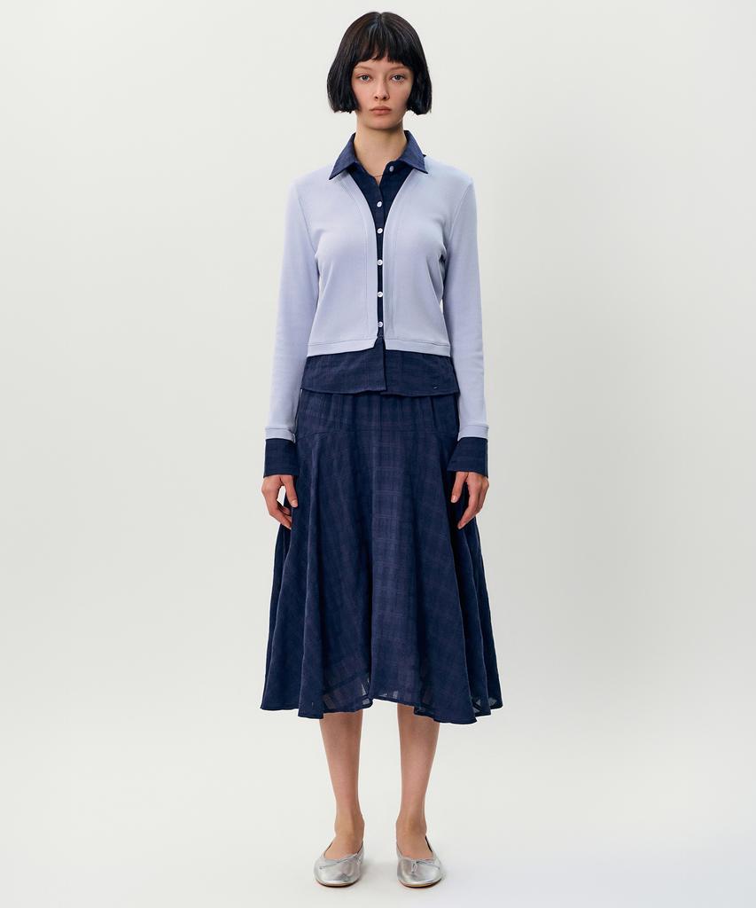 Meibeoyu Betti Flare Skrit _ Navy
