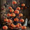 3pcs Spooky Pumpkin Hanging Ornaments Vintage Halloween Tree Decorations  Holiday Gift