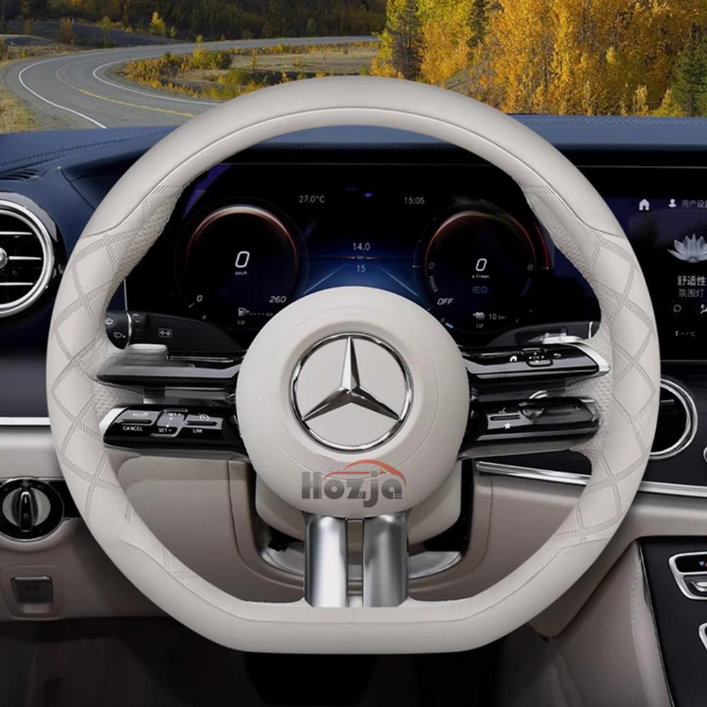 Leder Lenkradabdeckung für Mercedes Benz G500 A180 W204 W205 W210 GLC W212 W124 W219 W203 W202 W447 W169 Zubehör