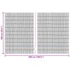 Garden Reed Fence Carbonized 500 x 100 cm