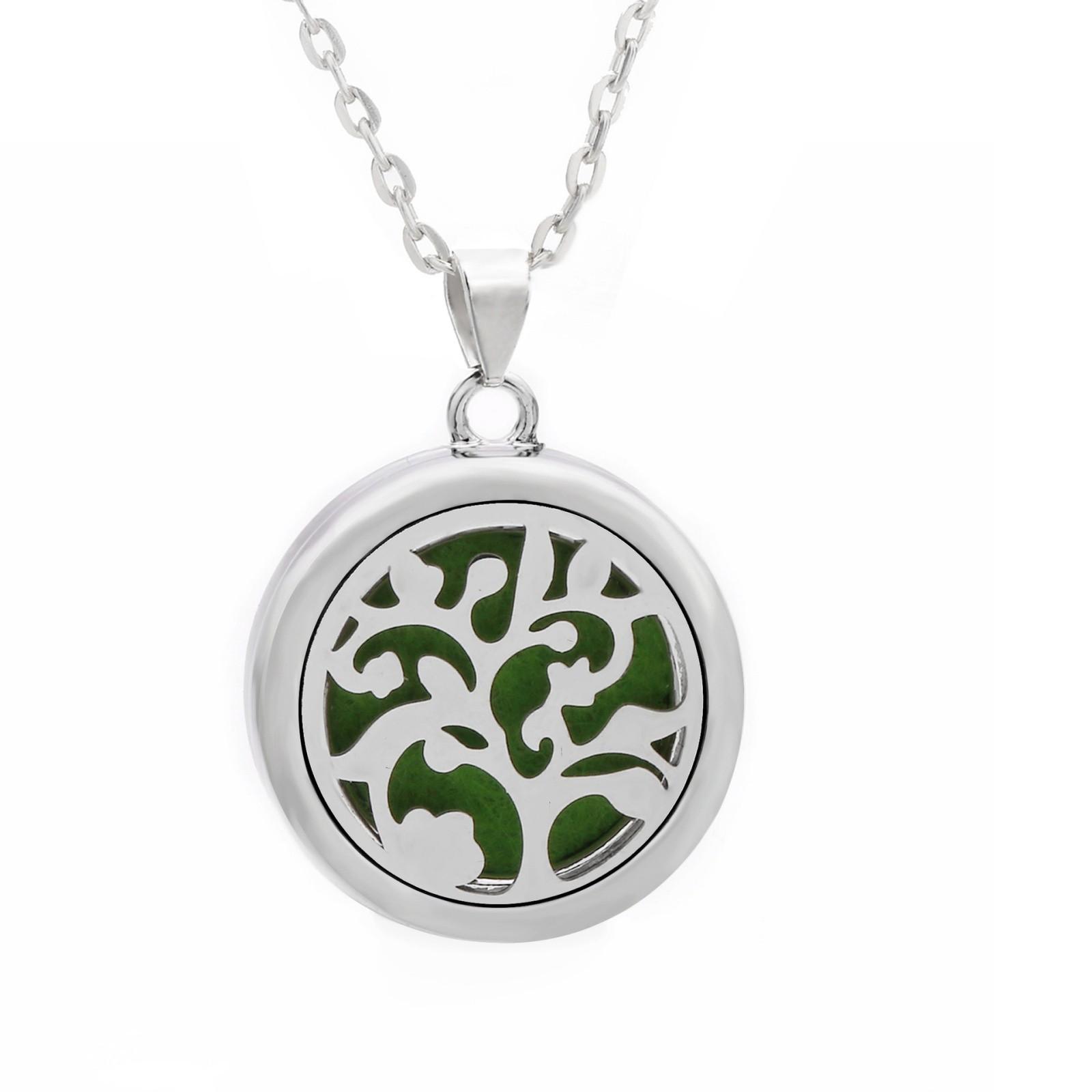 

Цветное хрустальное дерево жизни ароматерапевтическое ожерелье диффузор духов цепочка кулон медальоны ювелирные изделия D