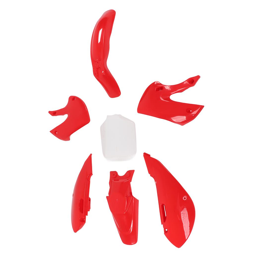 7-teiliges Dirtbike Kunststoff-Verkleidungsset Karosserieteile Verkleidungssatz Motorradzubehör Ersatz für KLX110 KX65