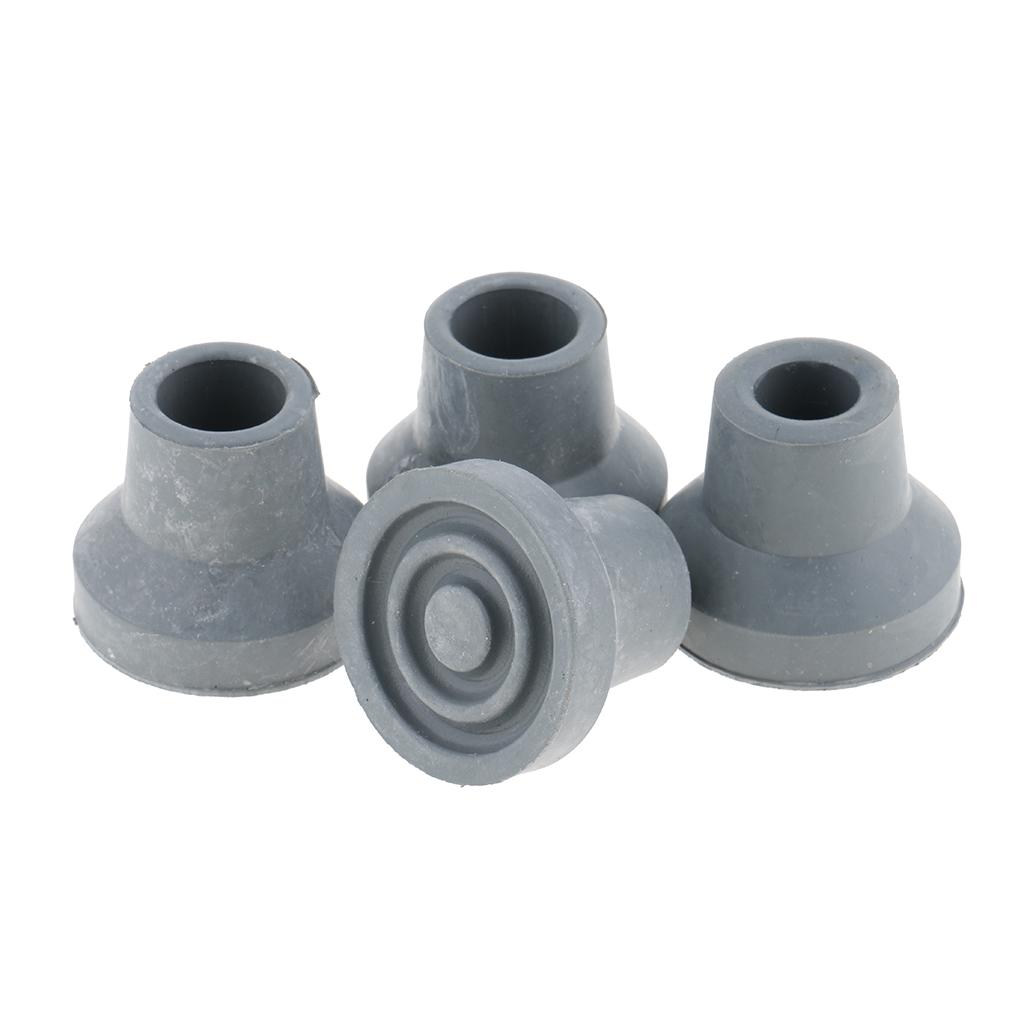4pcs Cane Tips16mm Anti-skid Rubber Cane Stick Walker Tips End Feet Set,Crutch Ferrules Rubber End Cane Replacement Tips