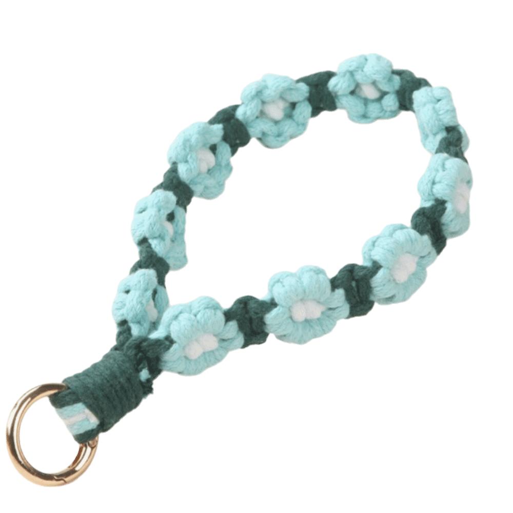 Gänseblümchen Handy-Handgelenkband Baumwollseil Gänseblümchen Schlüsselanhänger Boho-Stil Handy-Lanyard Handy