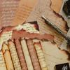 Sugar Poetry Burned Pages Retro Journal with Irregular Shape