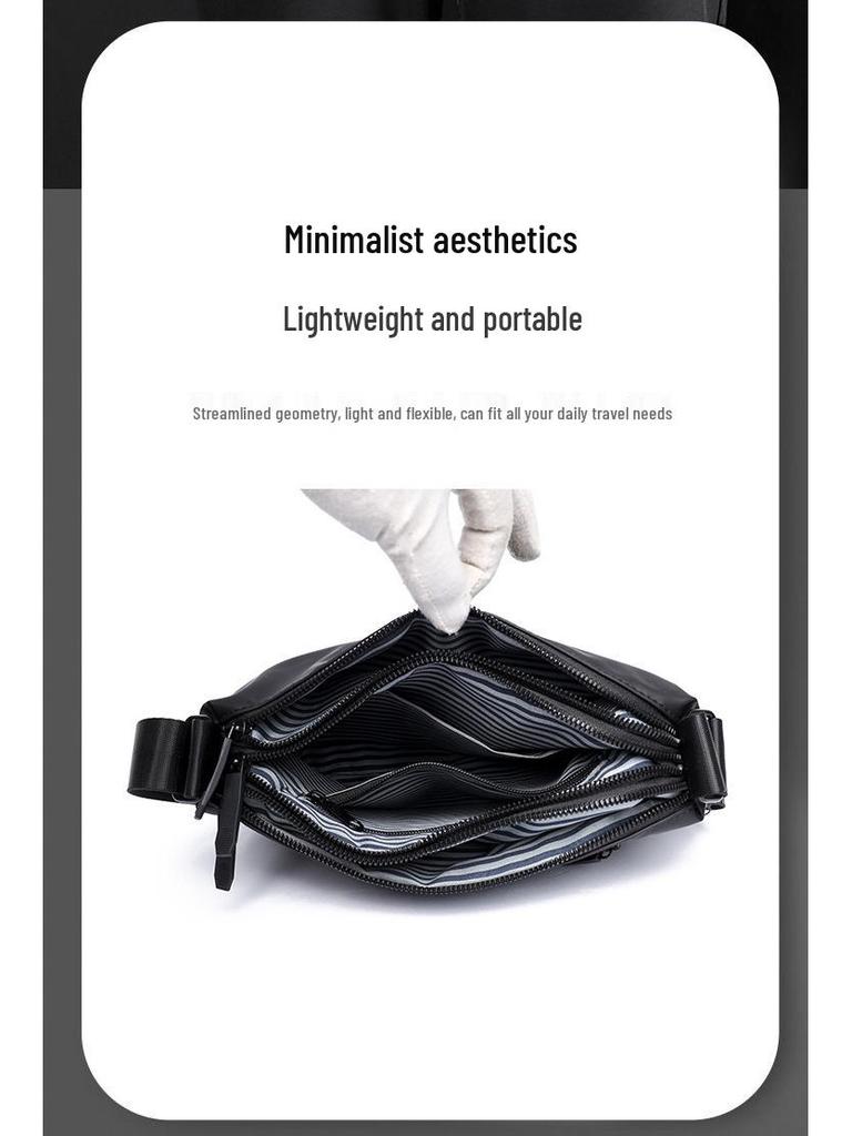 Trendy Men's Korean Crossbody & Shoulder Bag - Waterproof, Multi-Compartment, Large Capacity Backpack