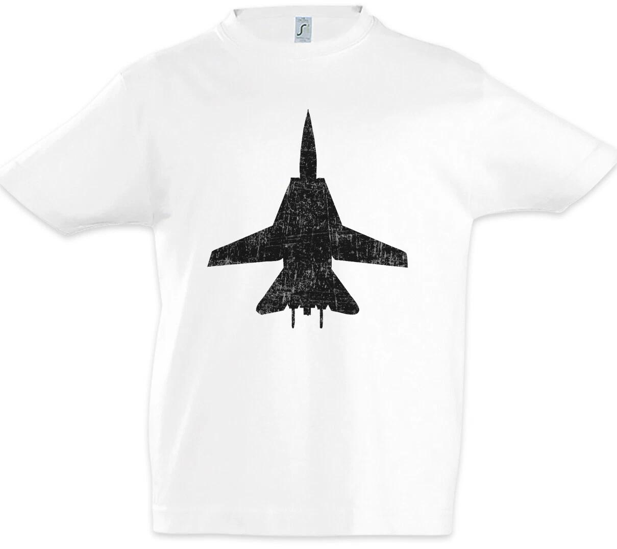 Jet II Silhouette Kids Boys T-Shirt Fighter Pilot Pilot Fighter Plane Plane- 160